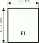 Podstawa szklana pod piec wolnostojący F1