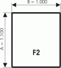 Podstawa szklana pod piec wolnostojący F2