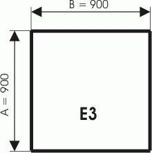 Podstawa szklana pod piec wolnostojący E3