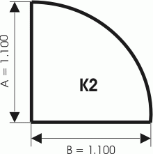 Podstawa szklana pod piec wolnostojący K2