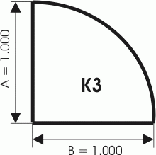 Podstawa szklana pod piec wolnostojący K3